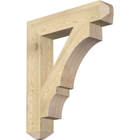 Ekena Millwork Balboa Craftsman Rough Sawn Bracket, Douglas Fir, 6"W x 32"D x 38"H BKT06X32X38BOA04RDF